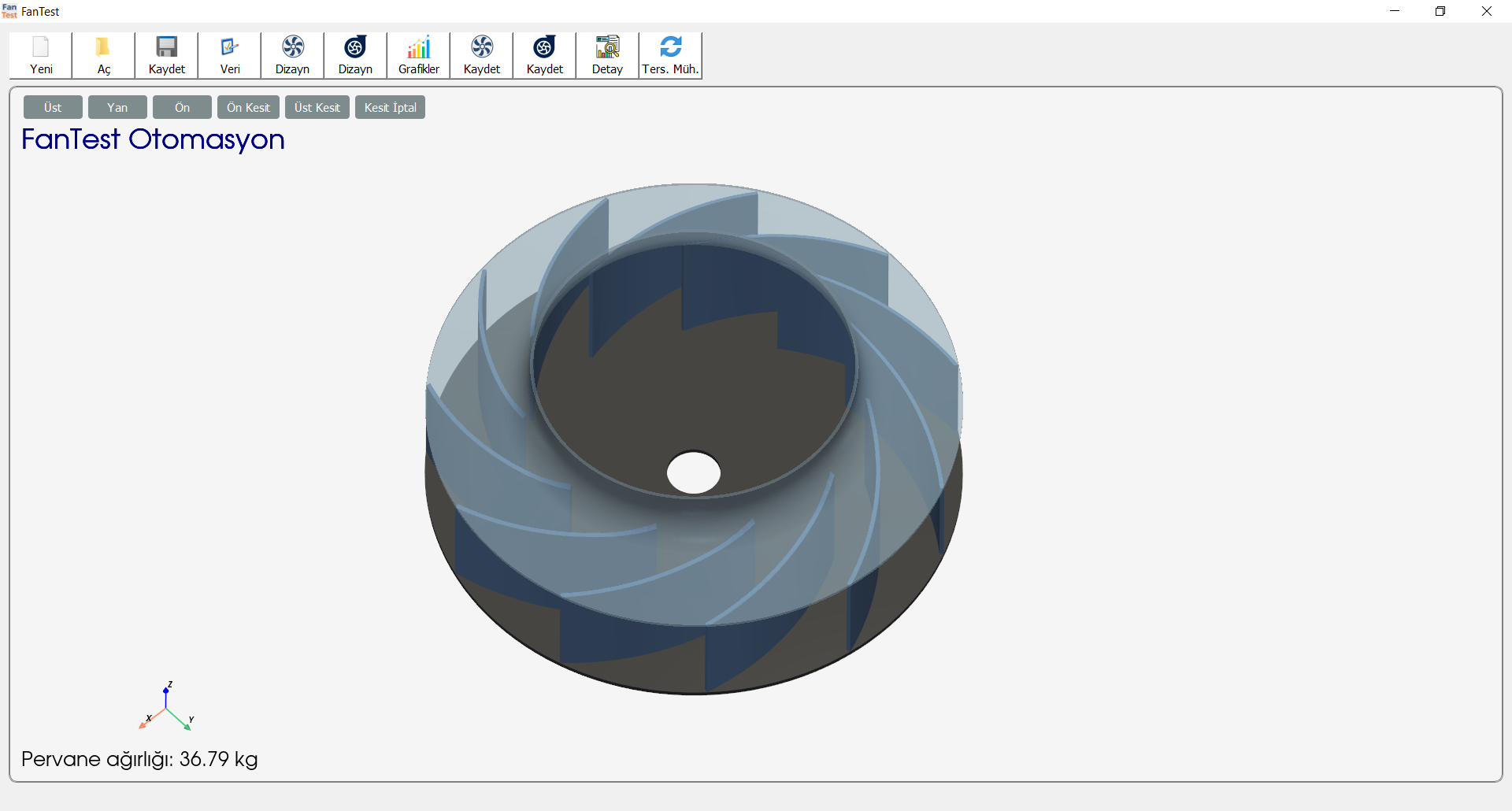 FanTest pervane 3d step kaydetme